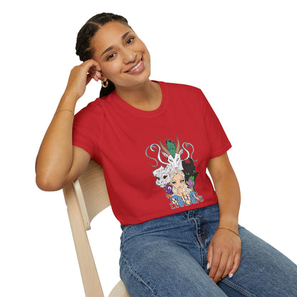 Fantasy Dragon & Beast Portrait T-Shirt — "Daughters of Dragons" Graphic Tee