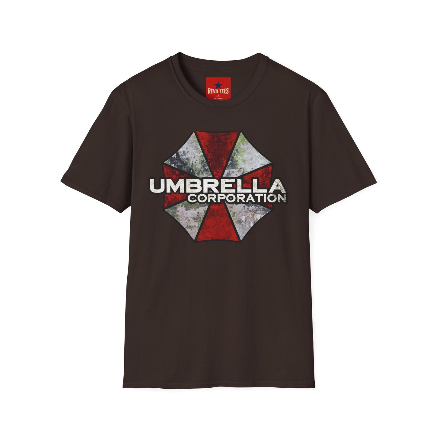 Umbrella Corporation Logo T-Shirt — Retro Distressed Biohazard Gaming Tee