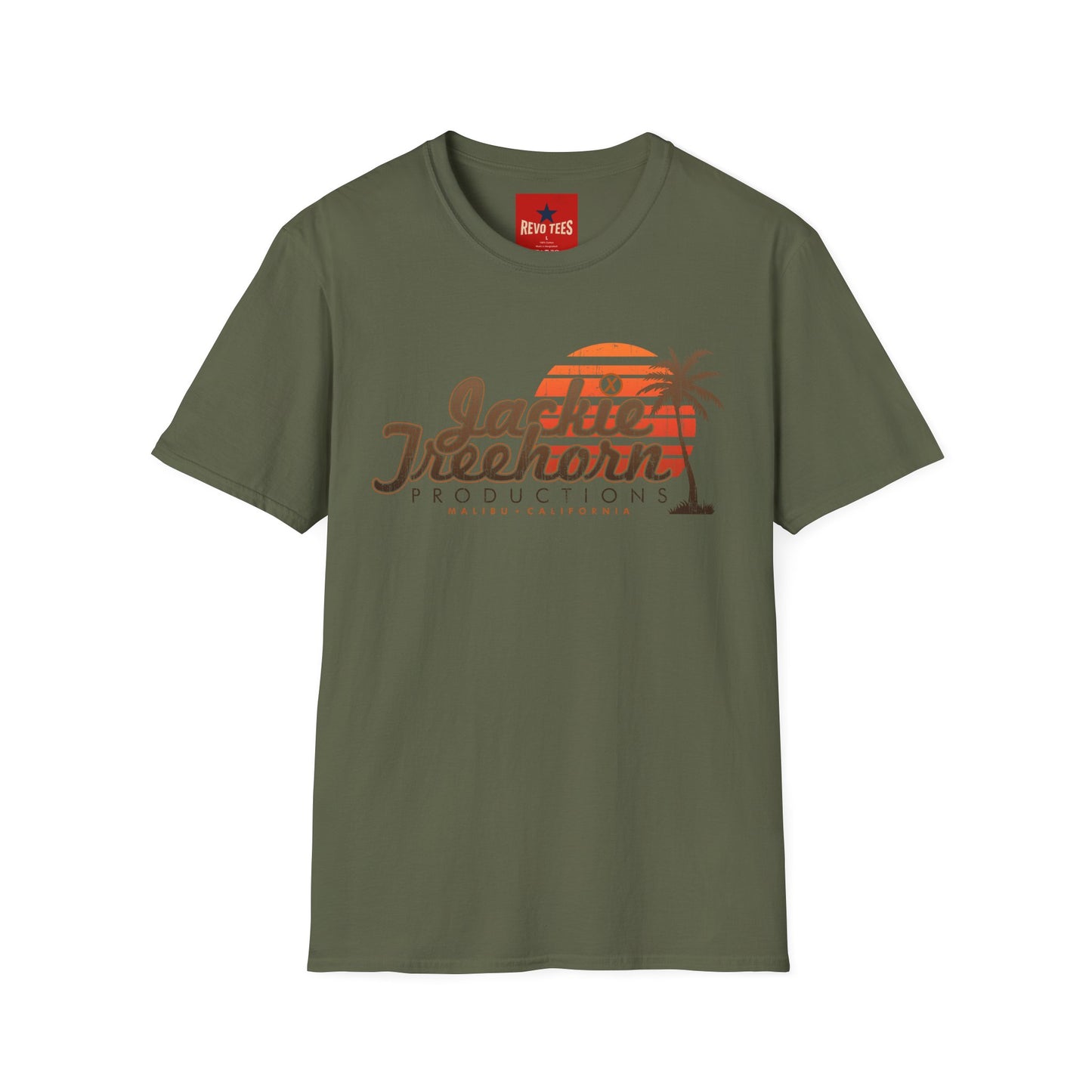 T-Shirt — Jackie Treelhorn Productions Vintage Sunset Logo (Malibu California)