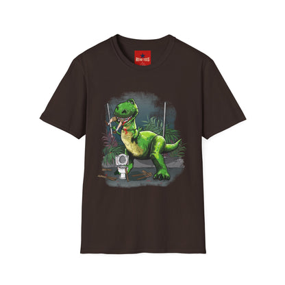 T-Rex Graphic T-Shirt – Cute Green Dinosaur Design