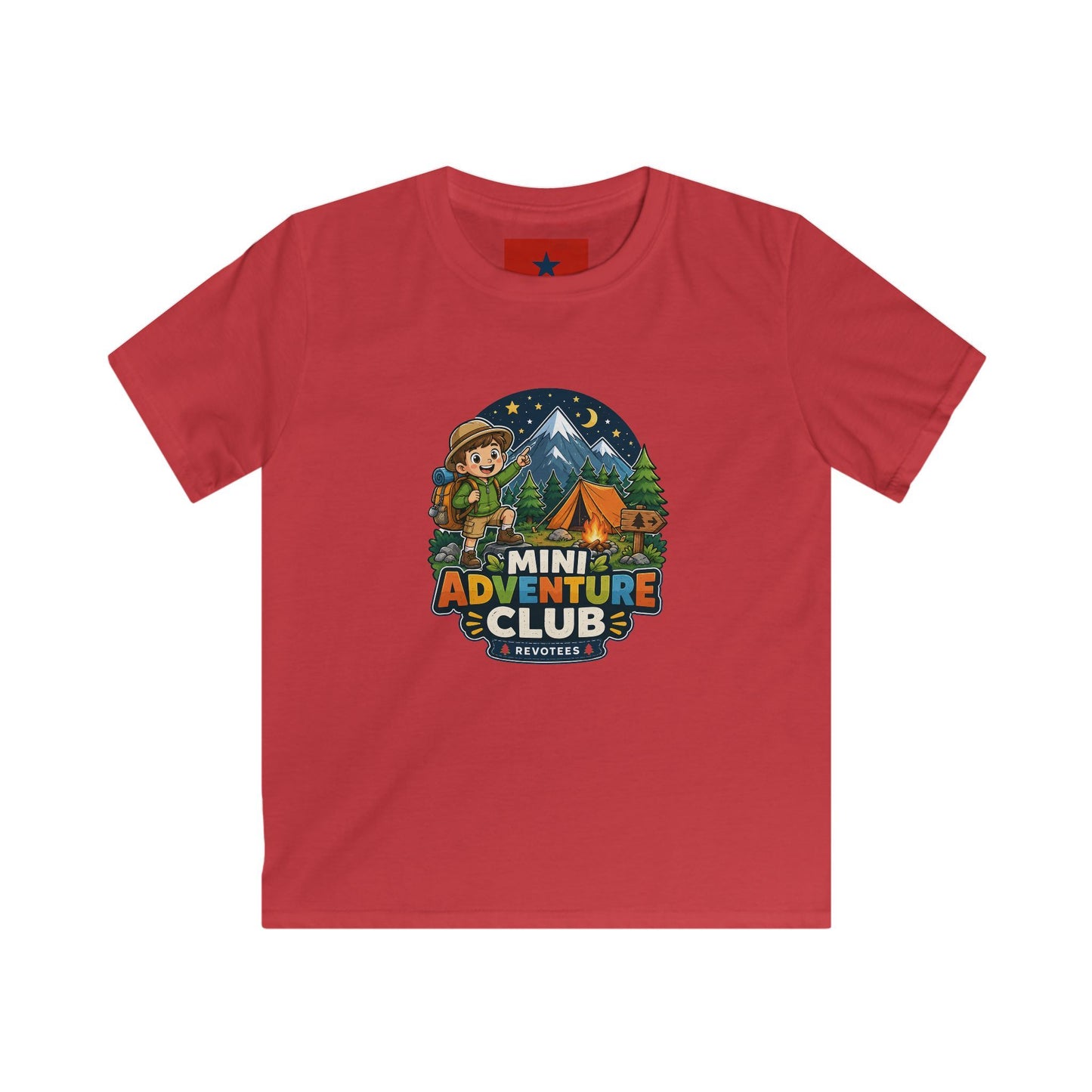 Kids Adventure Club T-Shirt — Mini Explorer Camping Tee
