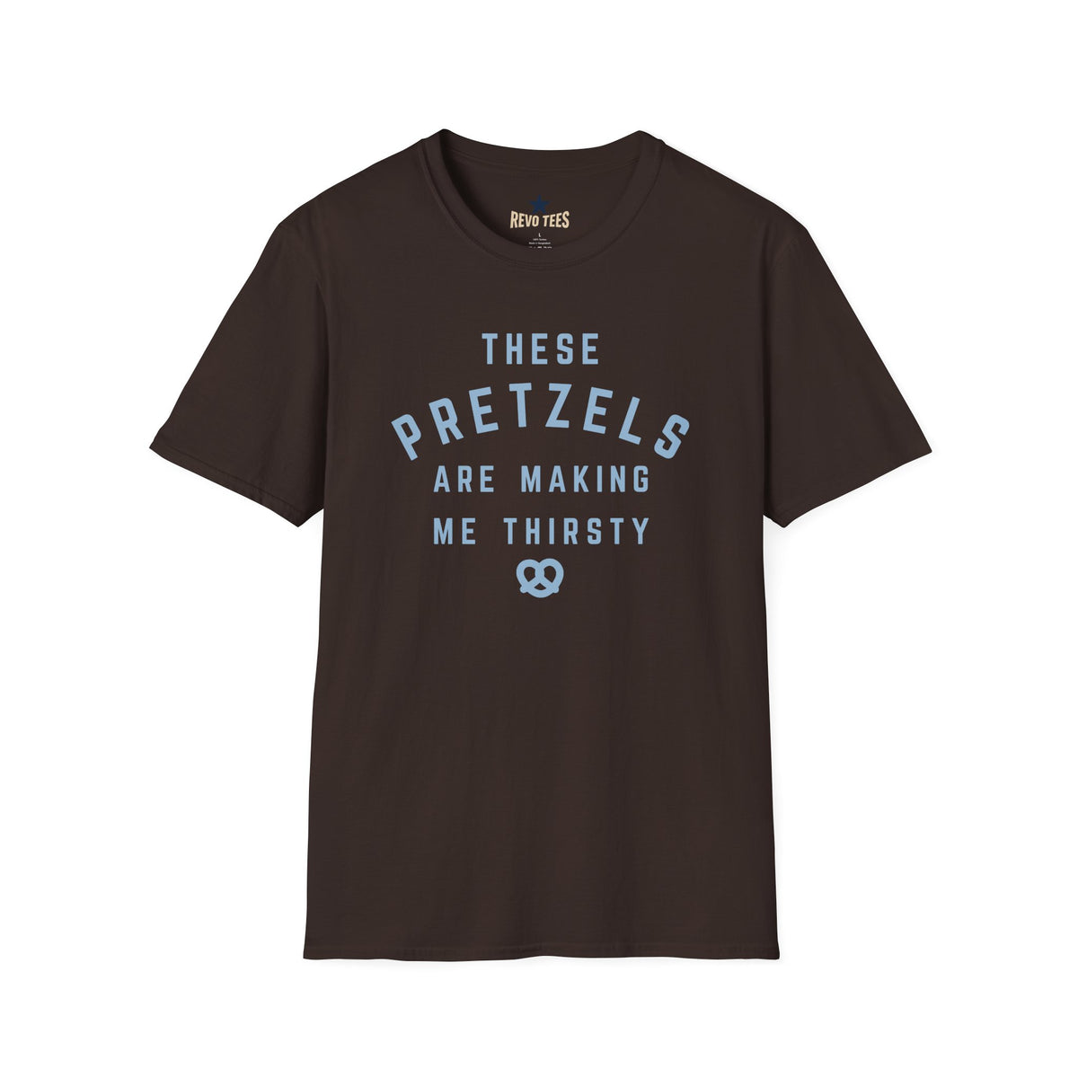 Revotees Pretzel Lovers These Pretzels Are Making Me Thirsty Casual T-Shirt - alternate view 5