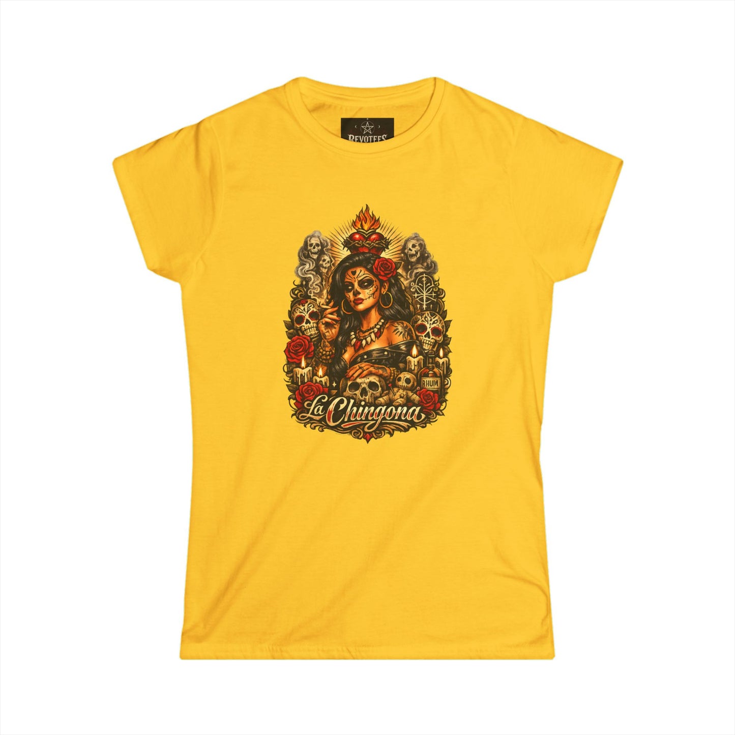 T-Shirt — La Chingona Day of the Dead Sugar Skull Tee