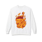 Flaming Santa Skull Redneck - I mean Crewneck Sweatshirt