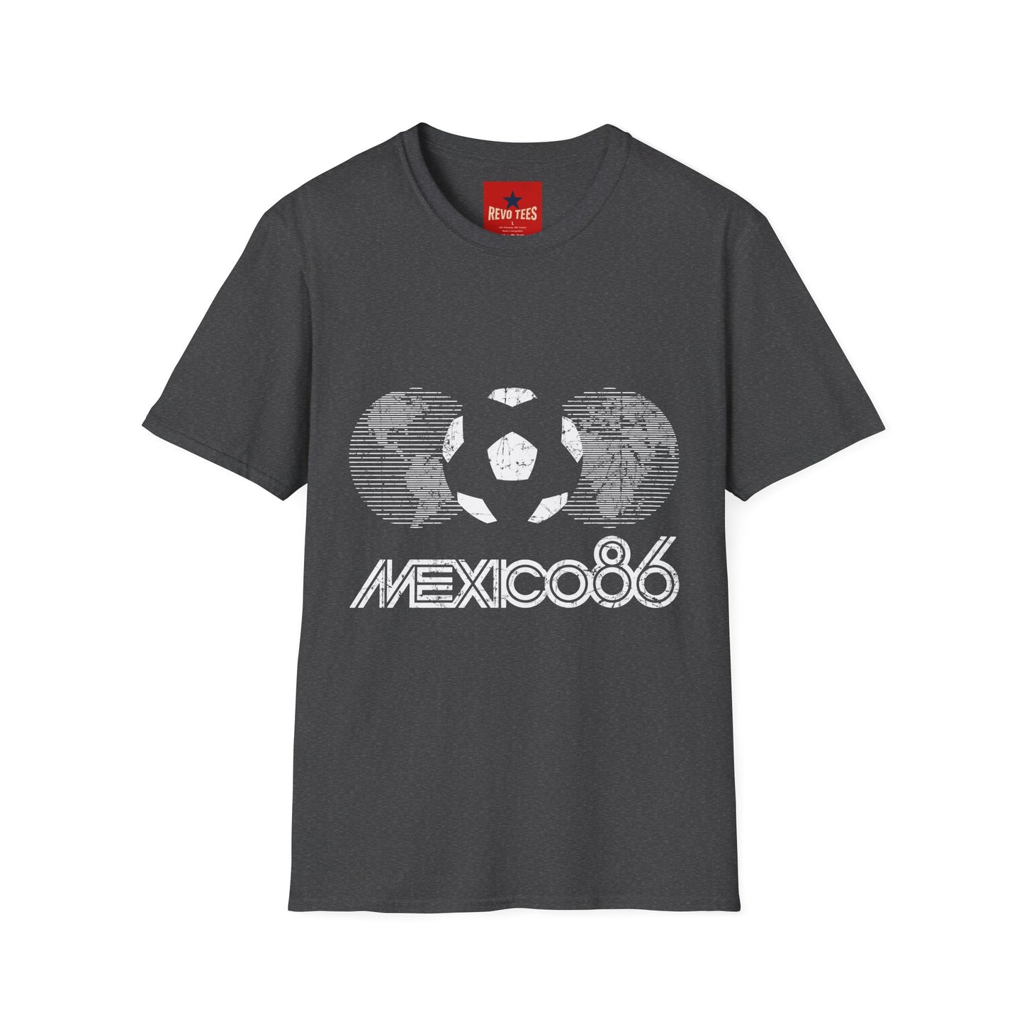 World Cup 2026 Mexico 86 Soccer Azteca Retro T-Shirt — Vintage World Cup Football Tee