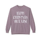 Funny Christmas Crewneck Sweatshirt — "Happy Christmas Your Arse" Holiday Sweater