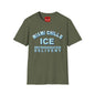 Miami Chills Ice Graphic T-Shirt — Retro Beach Vibes, Refrigerated Delivery Slogan