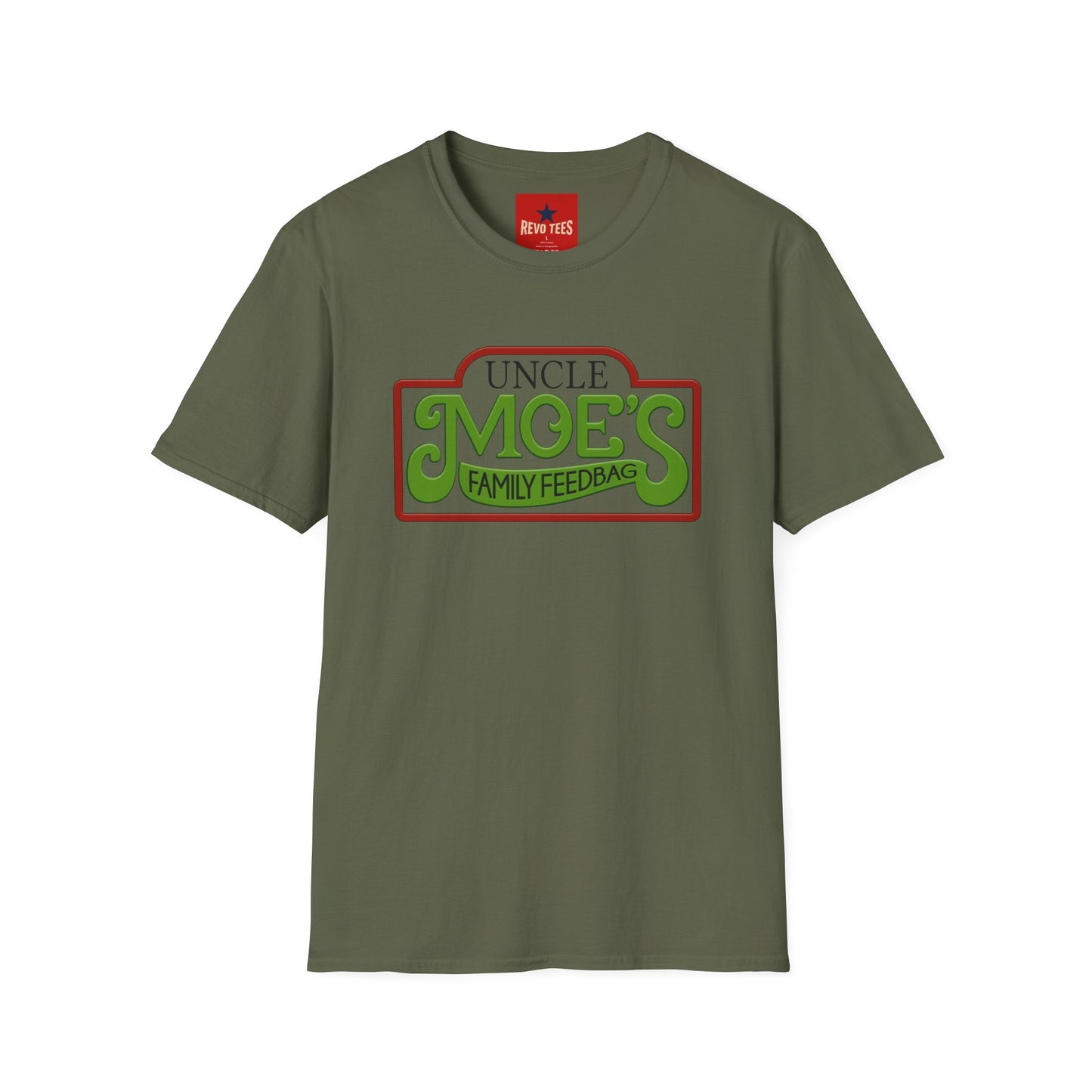 Uncle Moe’s Family Feedbag T-Shirt — Retro Farmhouse Logo Tee
