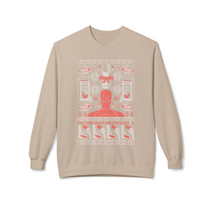 Lethal Knitting - Too Old For This Sh!t Christmas Ugly Sweater