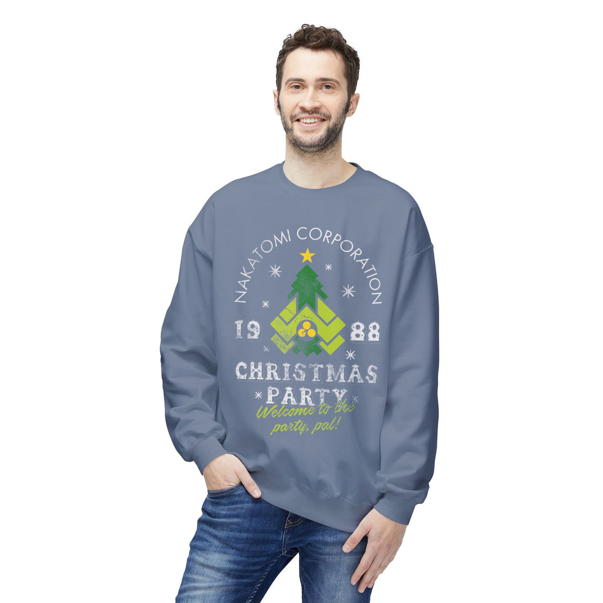 Die Hard 'Nakatomi Corporation 1988' Holiday Crewneck Christmas Party Sweatshirt