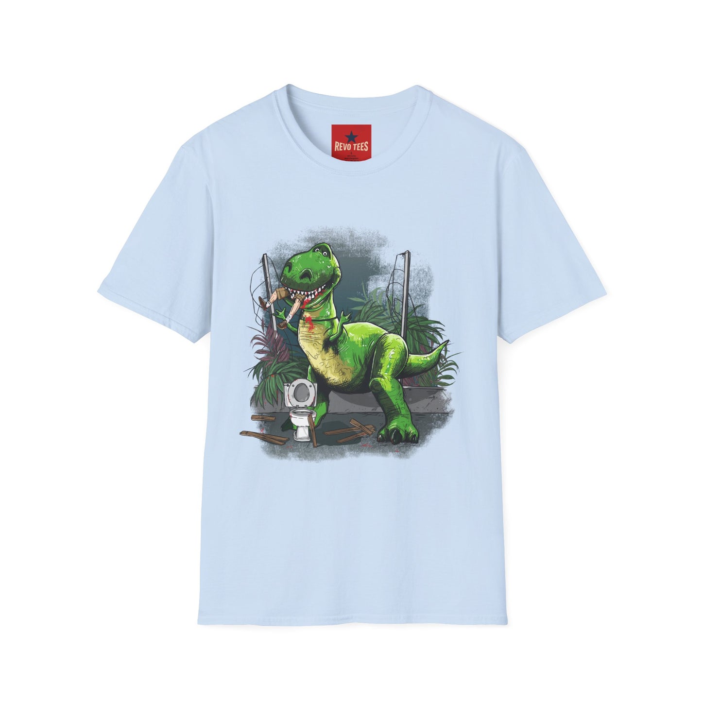 T-Rex Graphic T-Shirt – Cute Green Dinosaur Design