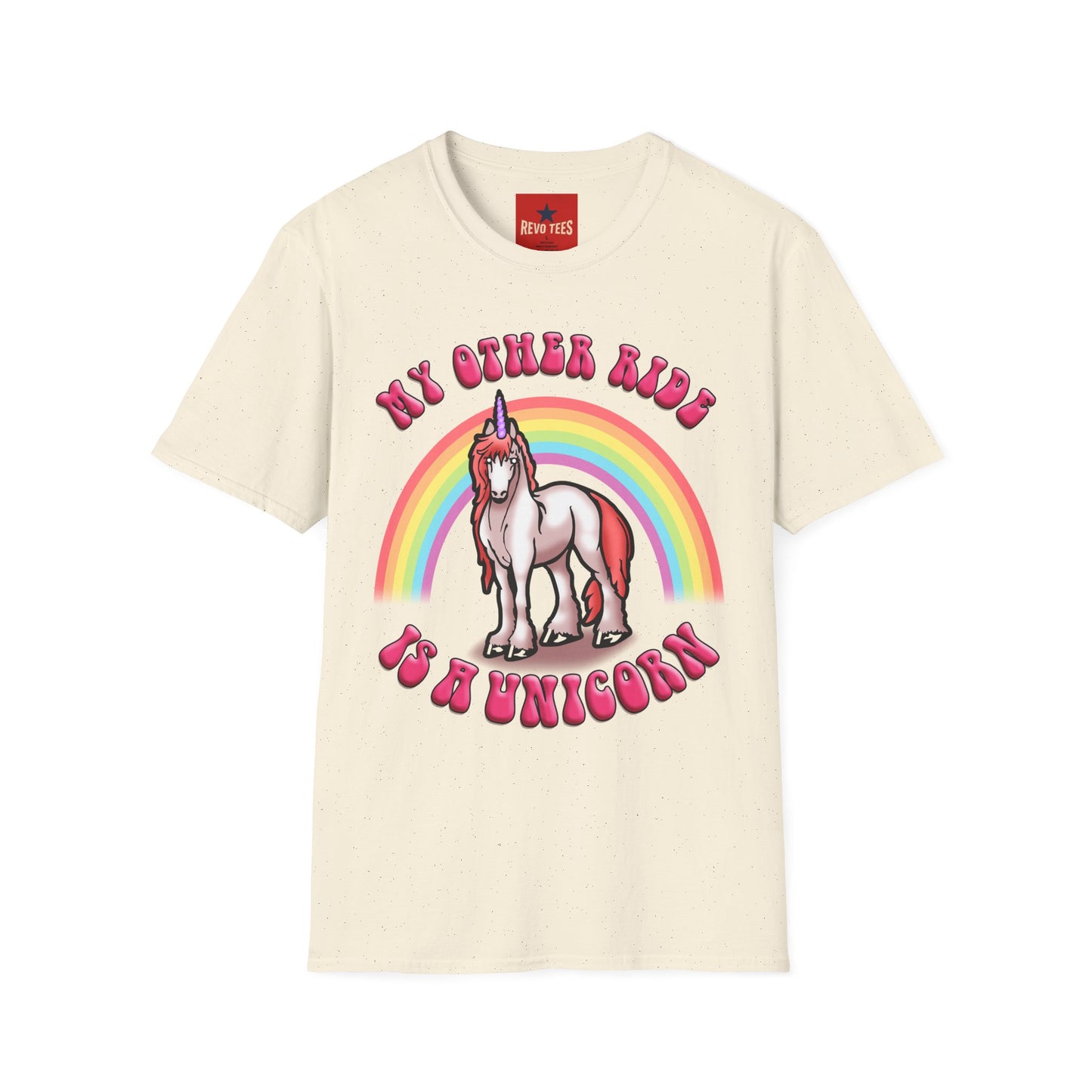 Unicorn Rainbow T‑Shirt — “My Other Ride Is A Unicorn” Retro Graphic Tee