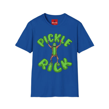 Pickle Rick T-Shirt — Funny Cartoon Pickle Character Tee for Fans & Gifts