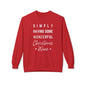 Christmas Wine Sweatshirt - "Simply Having Some Wonderful Christmas Wine" Holiday Crewneck