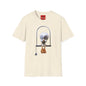 Banky Vintage Bird on Swing T-Shirt — Whimsical Retro Chick Graphic Tee