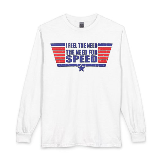 Revotees Top Gun Inspired I Feel the Need for Speed Long-Sleeve T-Shirt