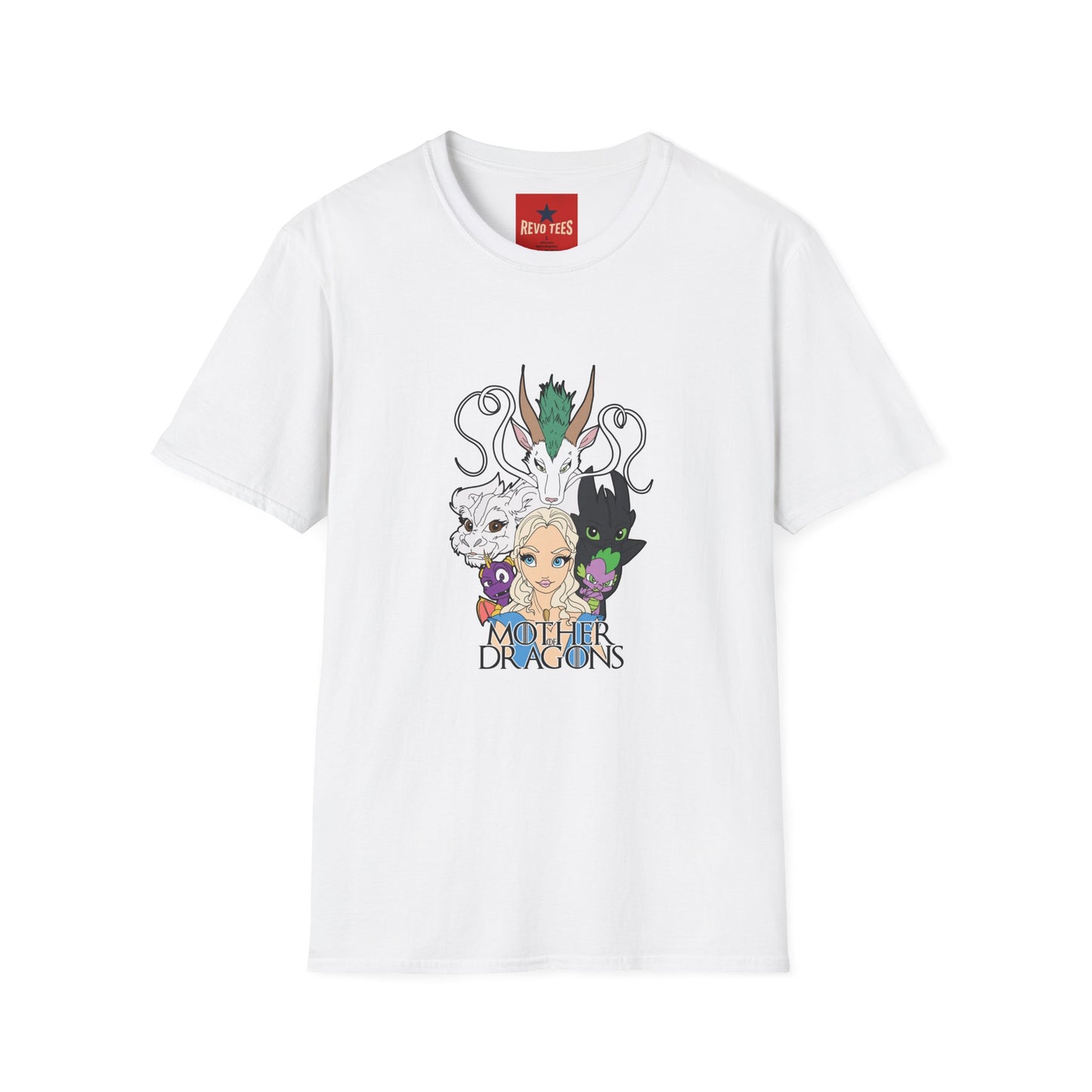 Fantasy Dragon & Beast Portrait T-Shirt — "Daughters of Dragons" Graphic Tee