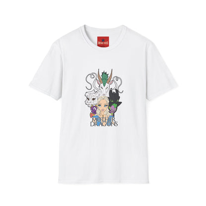 Fantasy Dragon & Beast Portrait T-Shirt — "Daughters of Dragons" Graphic Tee