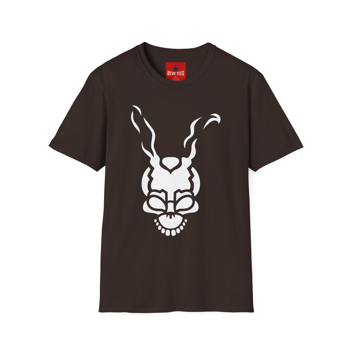 Frank Rabbit Skull T-Shirt — Surreal Horror Bunny Graphic Tee