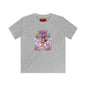 Kids Tee — "Born to Sparkle" Rainbow Unicorn Girl Shirt
