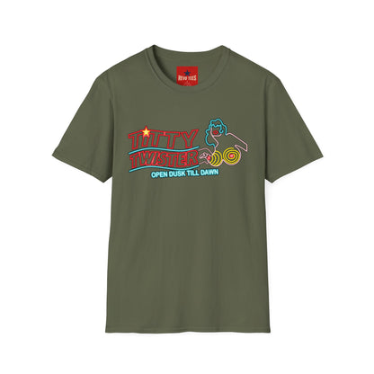 T-Shirt — 'Titty Twister' Neon Logo Tee (Open Dusk Till Dawn)