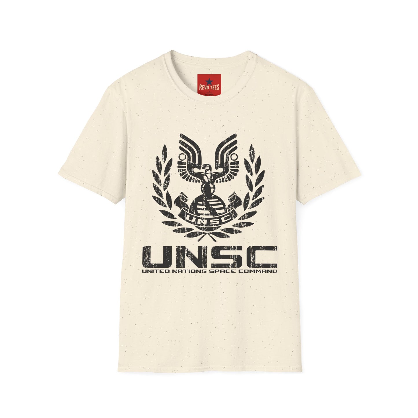 UNSC Emblem T-Shirt — Distressed Sci‑Fi Military Logo Tee
