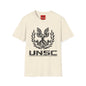 UNSC Emblem T-Shirt — Distressed Sci‑Fi Military Logo Tee