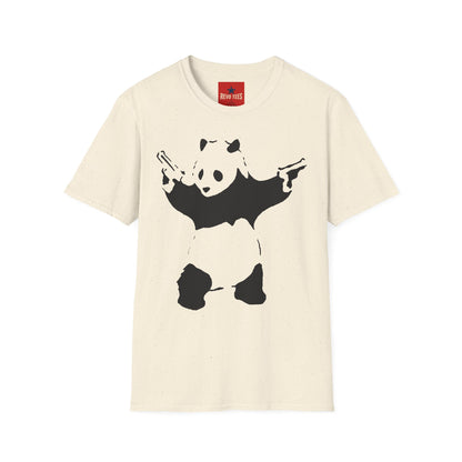 Banksy Panda Bat T-Shirt — Cute Gothic Panda Graphic Tee