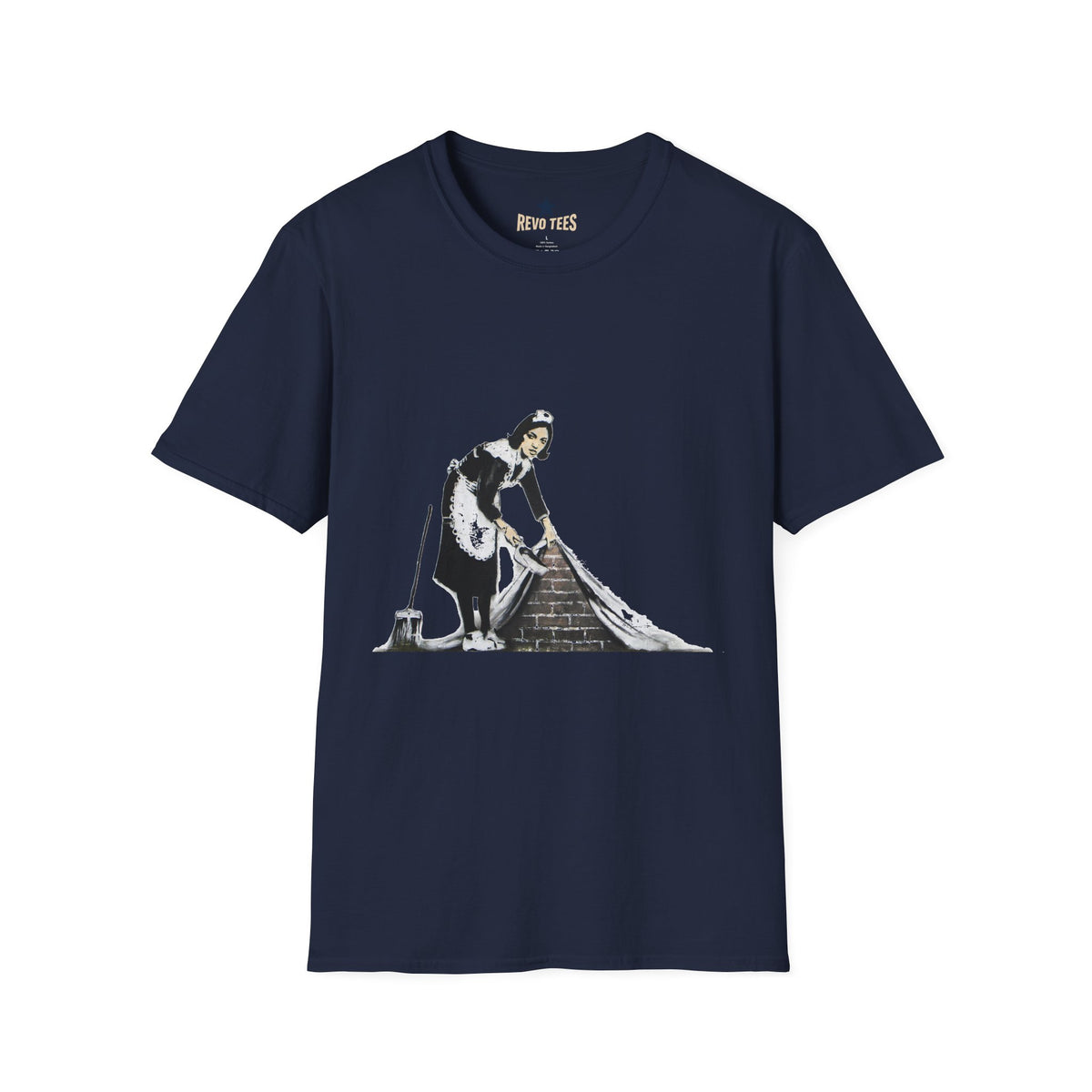 Revotees Banksys Maid Street Art Banksy Inspired Housecleaning Graphic T-Shirt - alternate view 8