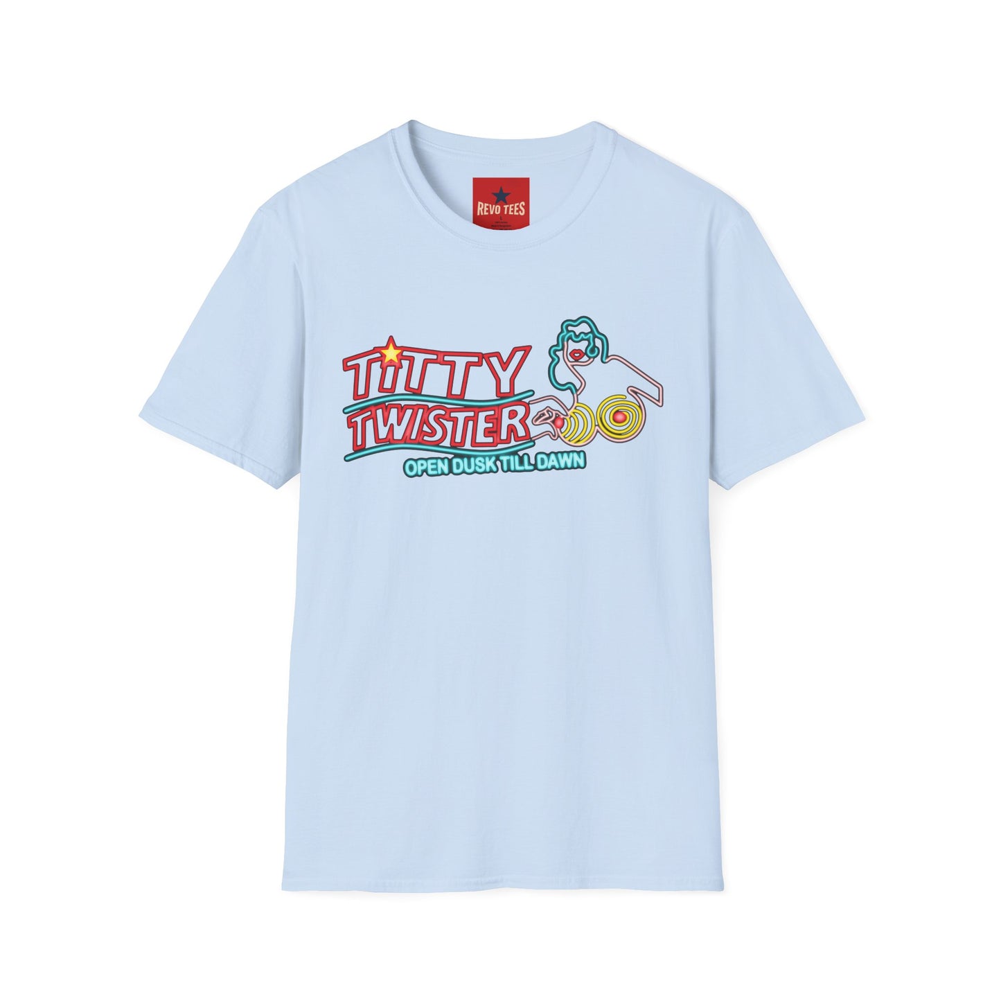 T-Shirt — 'Titty Twister' Neon Logo Tee (Open Dusk Till Dawn)