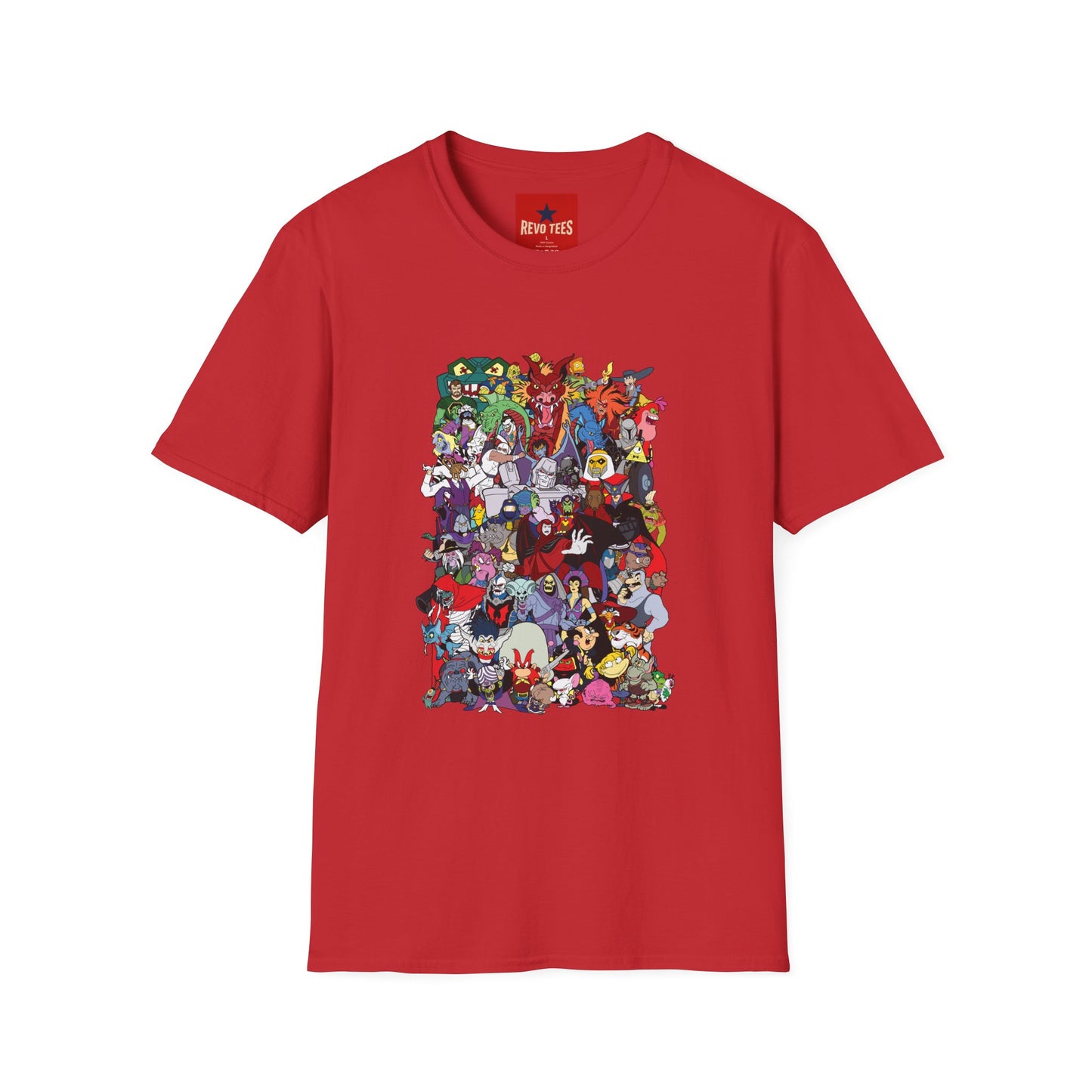 Cartoon Monster Collage T-Shirt