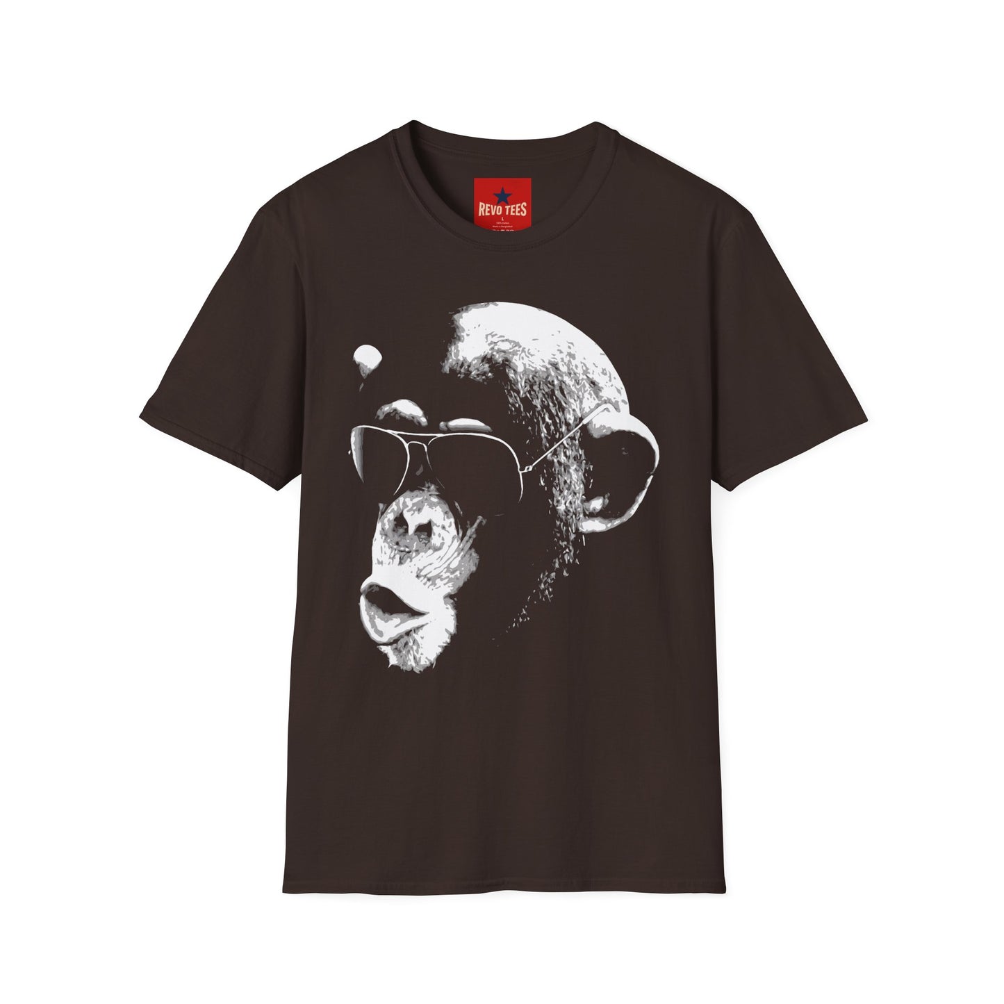 Chimpanzee Sunglasses T-Shirt — Retro Monkey Graphic Tee