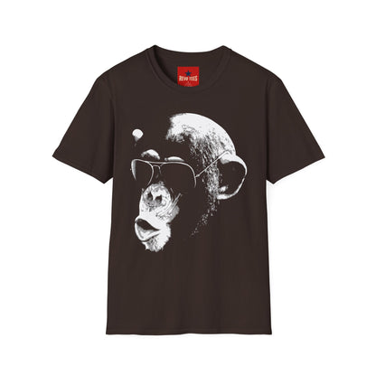 Chimpanzee Sunglasses T-Shirt — Retro Monkey Graphic Tee