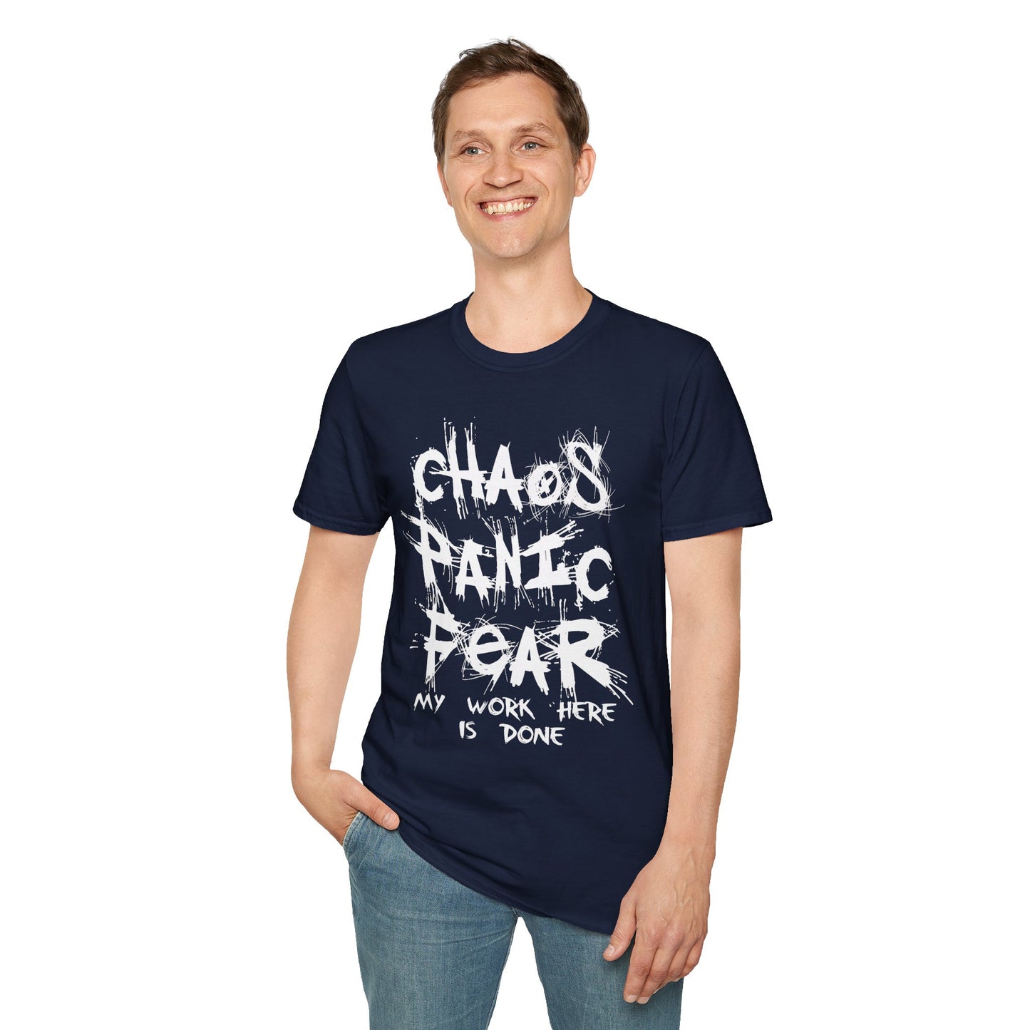 Chaos Panic Fear - Unisex Softstyle T-Shirt