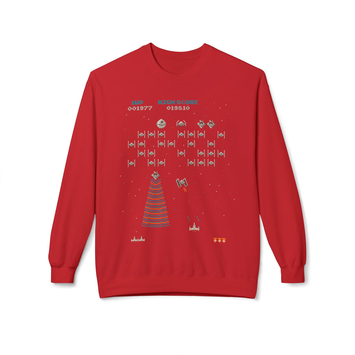 Retro Space Invaders Christmas Sweatshirt