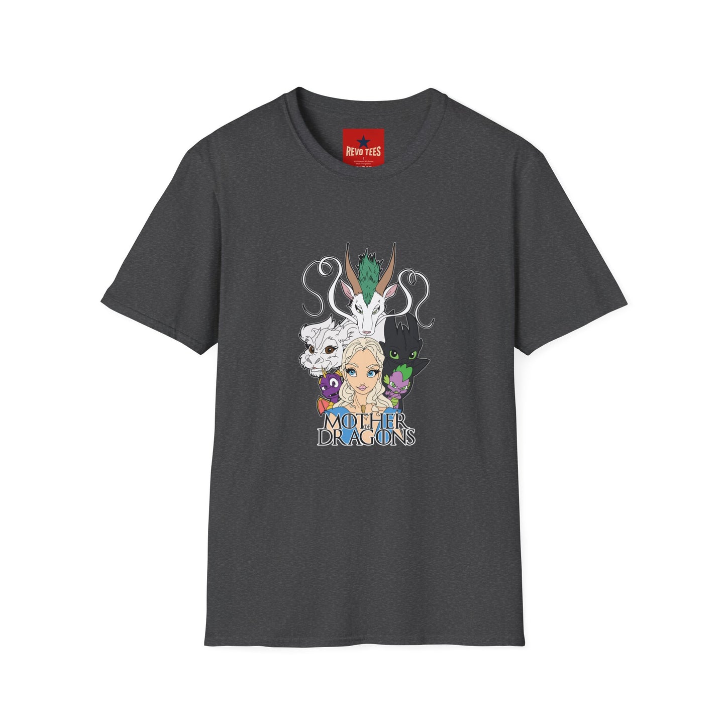 Fantasy Dragon & Beast Portrait T-Shirt — "Daughters of Dragons" Graphic Tee