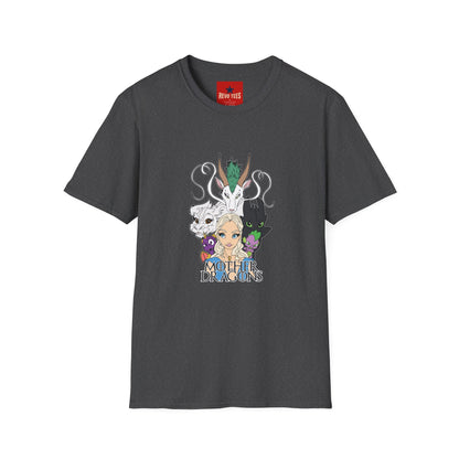 Fantasy Dragon & Beast Portrait T-Shirt — "Daughters of Dragons" Graphic Tee