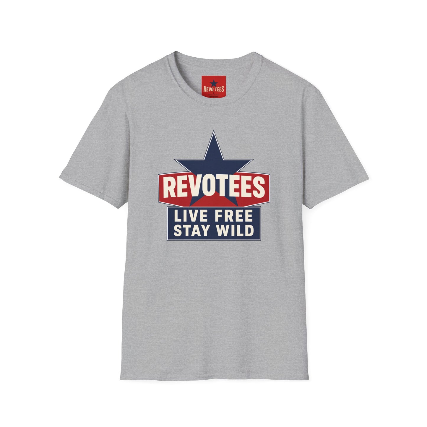 REVOTEES “Live Free Stay Wild” Retro Star Tee