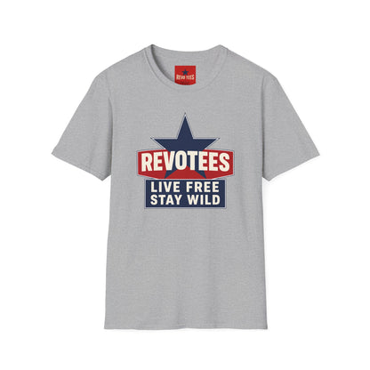 REVOTEES “Live Free Stay Wild” Retro Star Tee