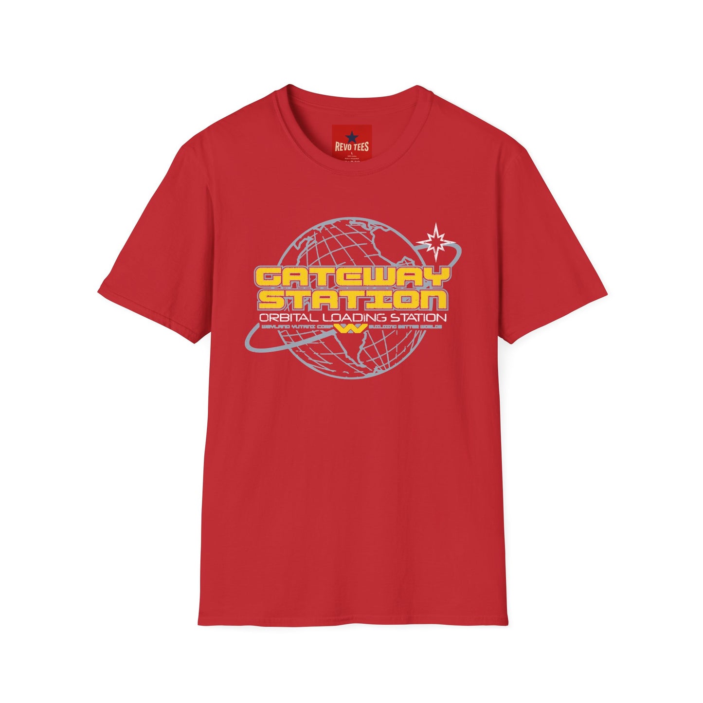 Gateway Station T-Shirt — Orbital Loading Station Retro Space Tee