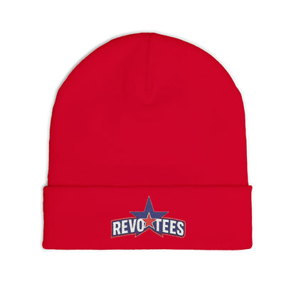 Embroidered 'Revotees' Star Knit Beanie — Patriotic Winter Hat