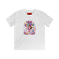 Kids Tee — "Born to Sparkle" Rainbow Unicorn Girl Shirt