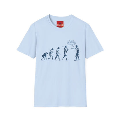 Evolution T-Shirt — Funny ‘Stop! We Ballsed This Up’ Evolution Graphic Tee