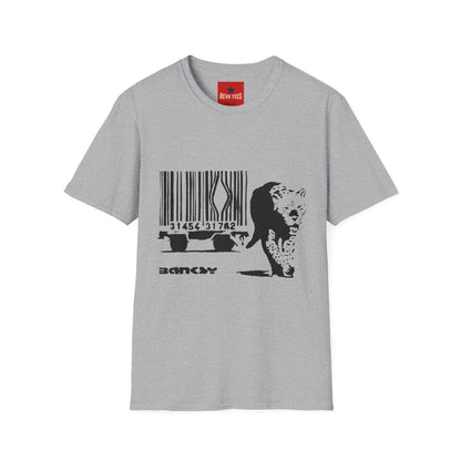 Barcode Cow Graphic T‑Shirt — Animal Rights / Eco Protest Tee