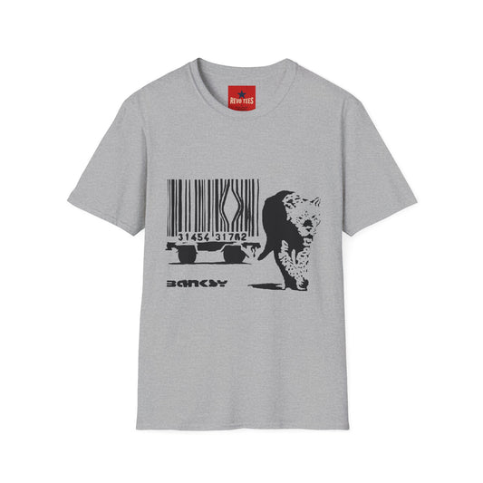 Barcode Cow Graphic T‑Shirt — Animal Rights / Eco Protest Tee