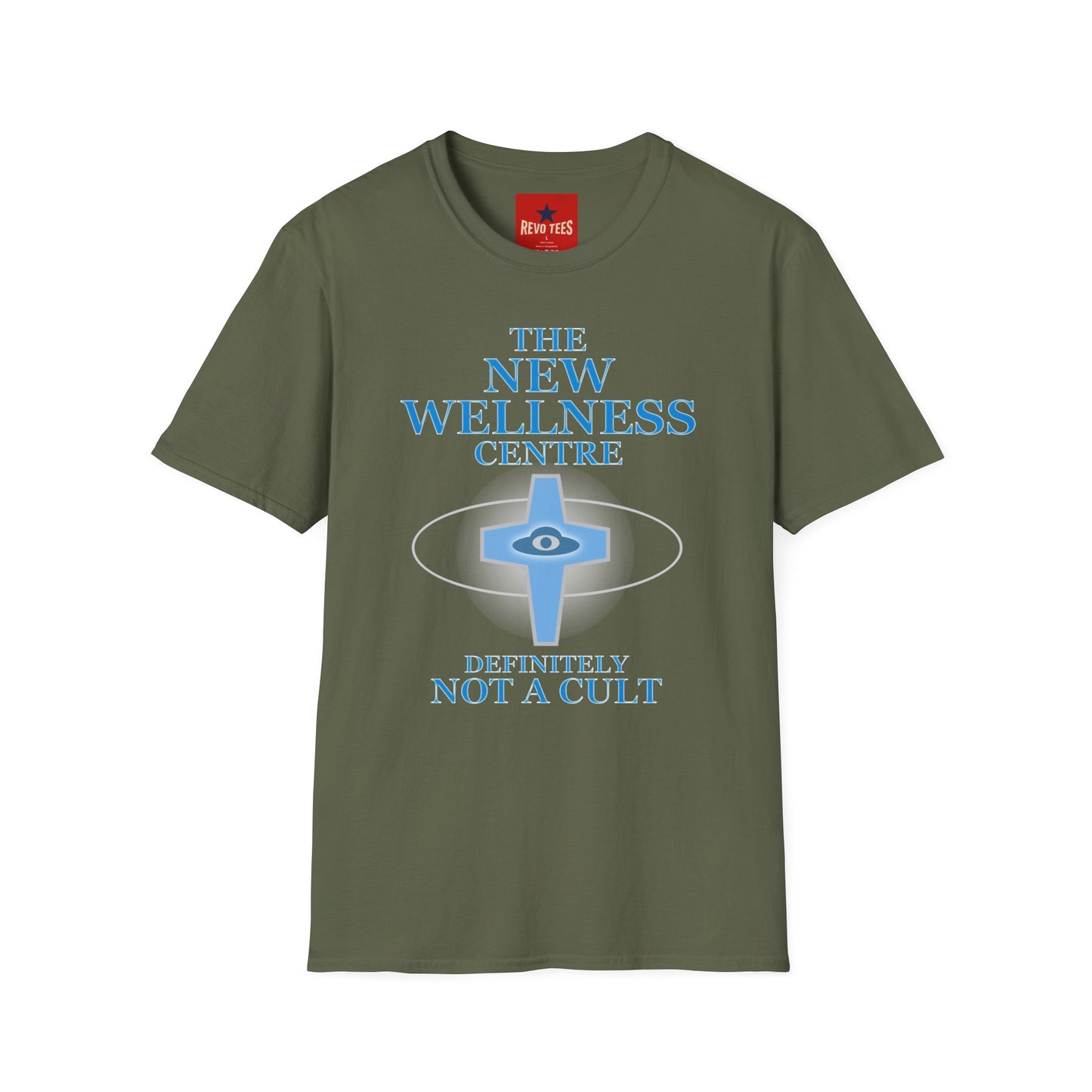 The New Wellness Centre T-Shirt — 'Definitely Not a Cult' Graphic Tee