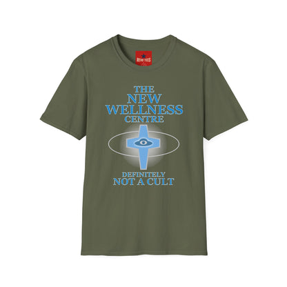 The New Wellness Centre T-Shirt — 'Definitely Not a Cult' Graphic Tee