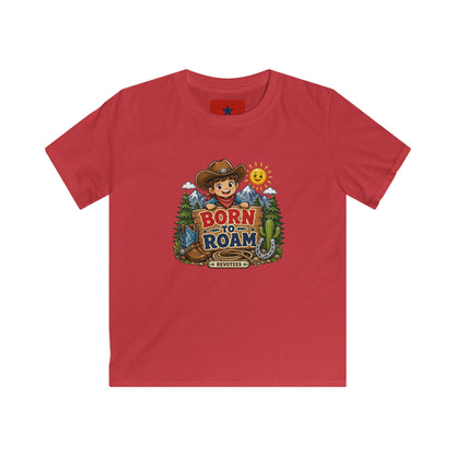 Kids T-Shirt – "Born to Roam" Cute Cowboy Adventure Tee for Little Explorers