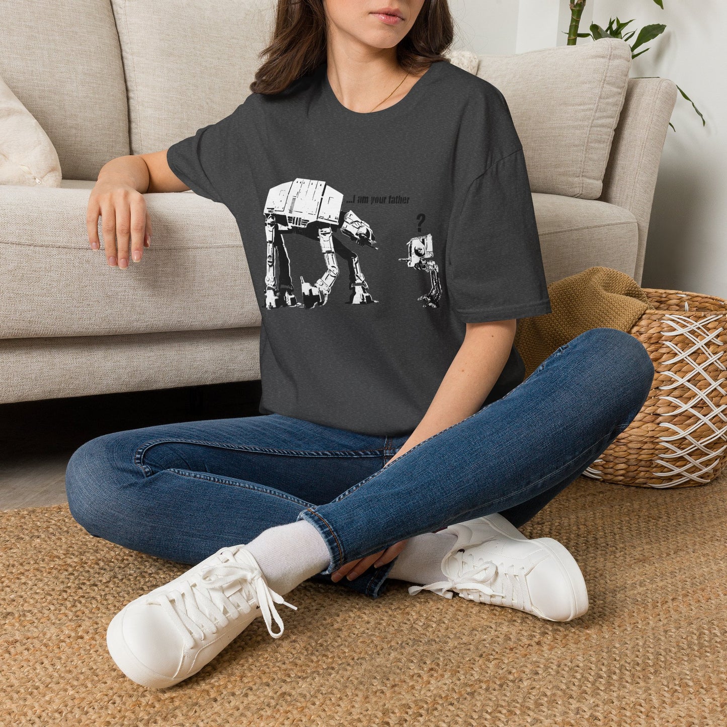 Banksy T‑Shirt — 'I am your father' Star Wars AT-AT Funny Graphic Tee