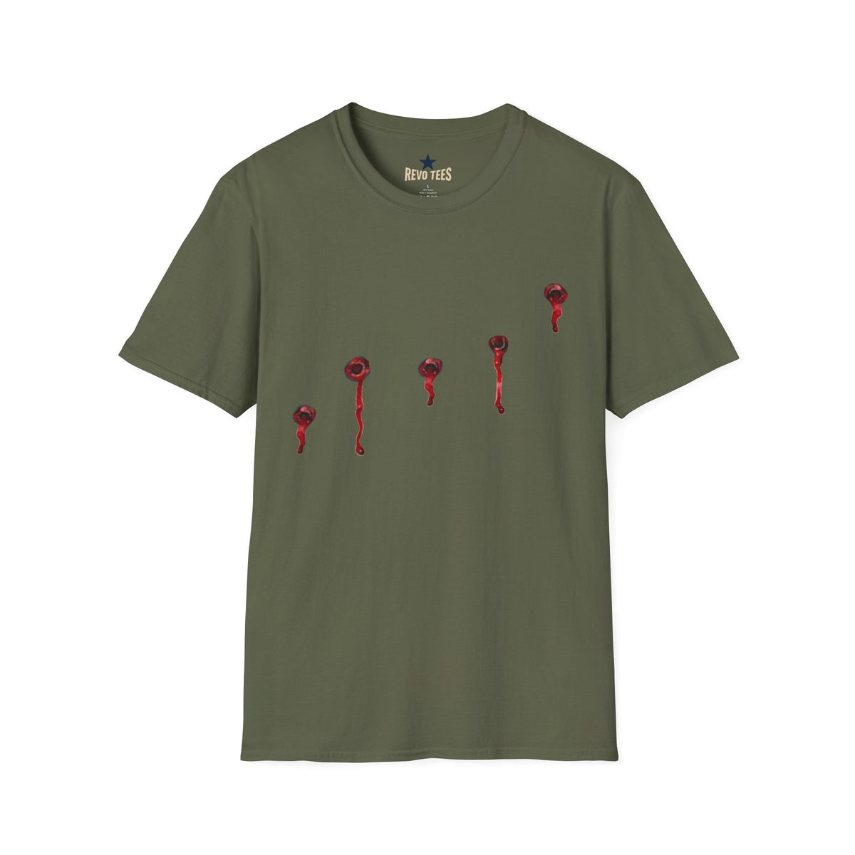 Revotees Minimal Red Drip Eyeballs Graphic T-Shirt - alternate view 6